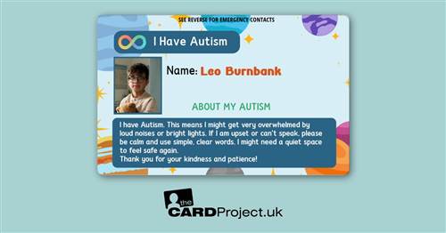 My Autism Card for Kids (FRONT)